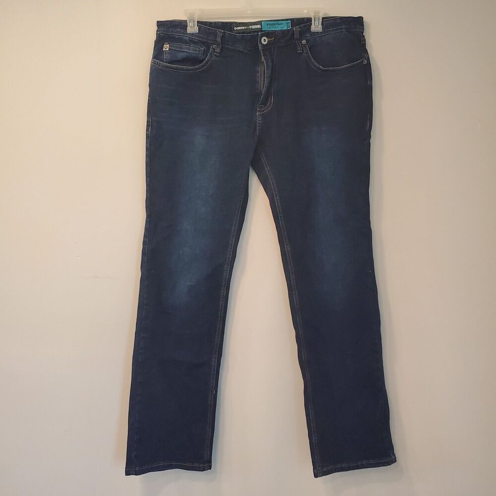 Hooey Rock And Roll Jeans Men's 40x36 Revolver Slim Straight Leg Cowboy Western